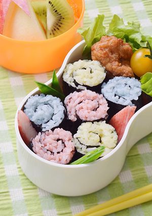 デコふりで！ くるくるのり巻き弁当-レシピのメイン写真
