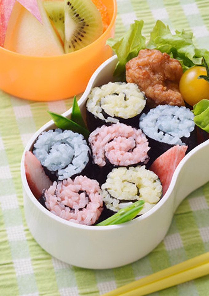 デコふりで！ くるくるのり巻き弁当-レシピのメイン写真