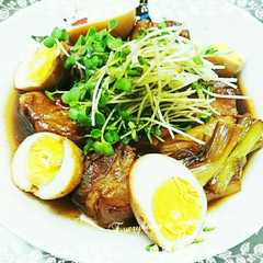 รูปของ 圧力鍋で豚の角煮(*´˘`*)♡