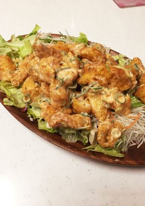 鶏天のオーロラソース和え☆-レシピのメイン写真