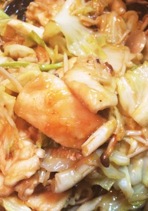 節約レシピ☆鶏胸肉の辛味噌炒め-レシピのメイン写真