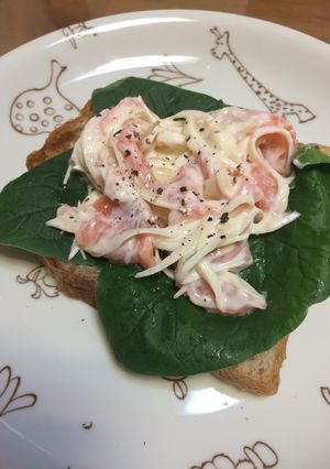 豆腐クリームでサーモンマリネトースト-レシピのメイン写真