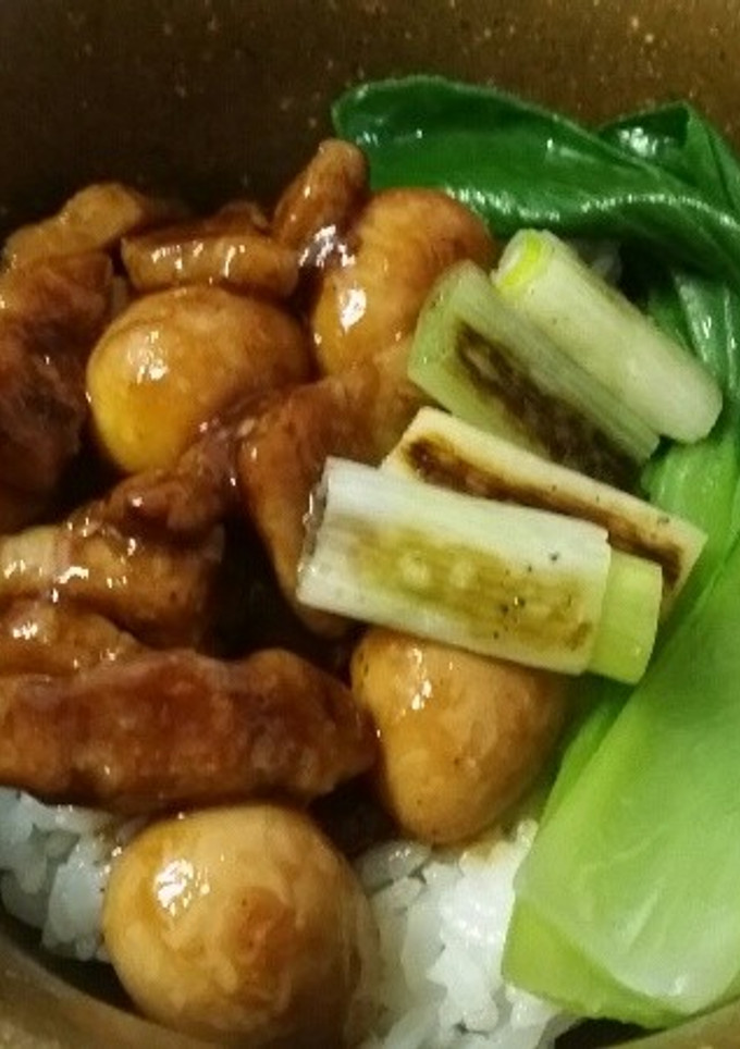 旨い早い刻みチャーシューと煮玉子の丼ぶり-レシピのメイン写真