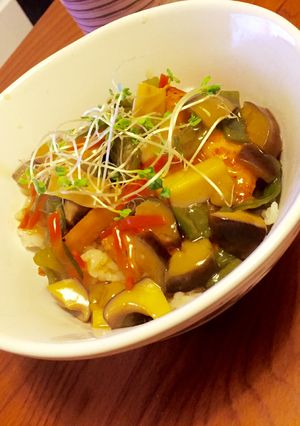 白身魚と野菜たっぷりあんかけ丼-レシピのメイン写真