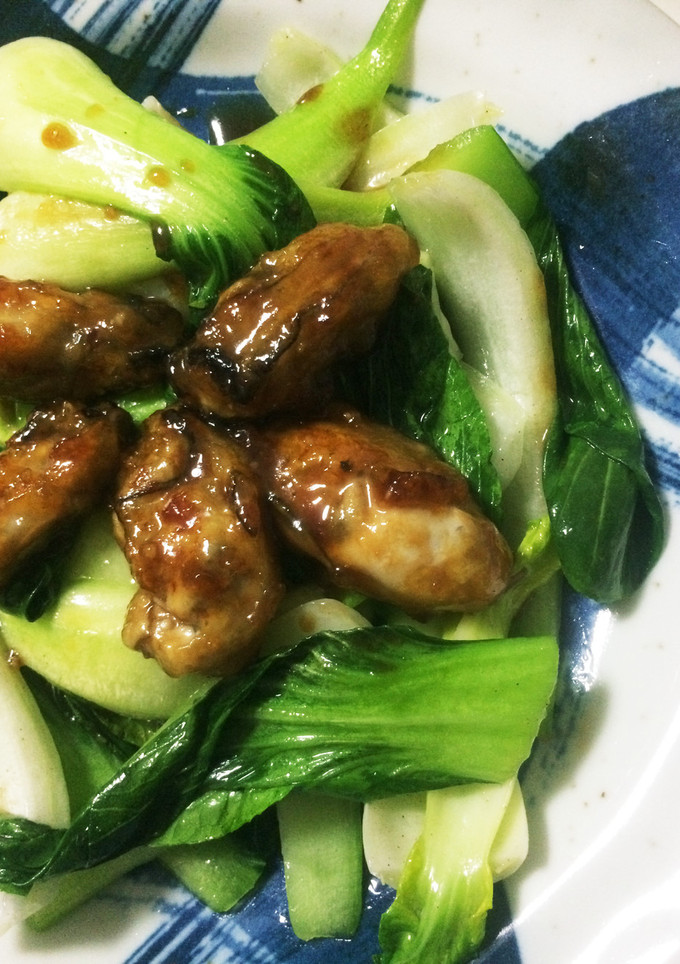 牡蠣の照り焼き青梗菜炒め-レシピのメイン写真