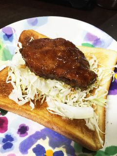 福島 会津 ソースカツ丼風トースト-レシピのメイン写真