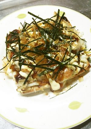 カリブ使用☆懐かしのお好み焼きパン-レシピのメイン写真