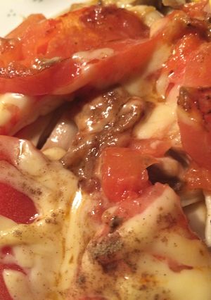 エリンギ蒸しトマトチーズかけ-レシピのメイン写真