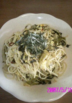 高菜のスパゲッティ-レシピのメイン写真