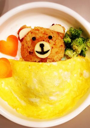 クマさんオムライス♡-レシピのメイン写真