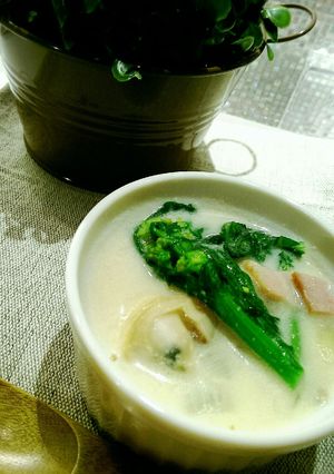 菜の花の豆乳クラムチャウダー☆-レシピのメイン写真
