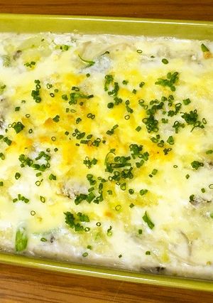 牡蠣風味ホワイトソースの野菜グラタン-レシピのメイン写真