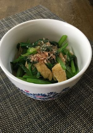 小松菜と油揚げのおひたし♪-レシピのメイン写真