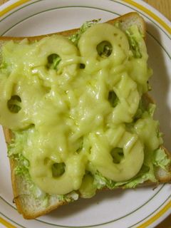 とうふちくわとキャベツのチーズトースト-レシピのメイン写真