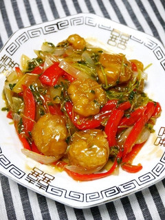 簡単!豚バラと豆苗の酢豚-レシピのメイン写真