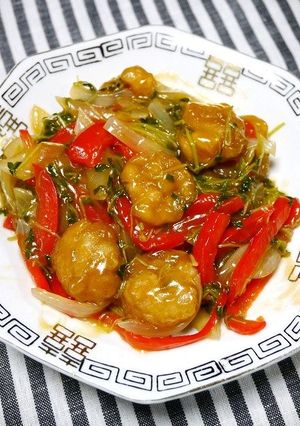 簡単！豚バラと豆苗の酢豚-レシピのメイン写真