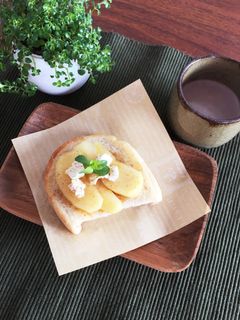 メープルが香る信州リンゴトースト-レシピのメイン写真