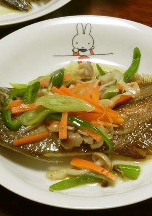 カレイの干物をお洒落に！-レシピのメイン写真
