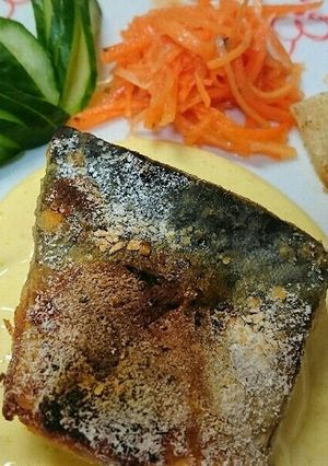 簡単♪パリッ焼き☆さばのカレーマヨソース-レシピのメイン写真
