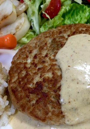 簡単‼ゴボウと豆腐のハンバーグ-レシピのメイン写真