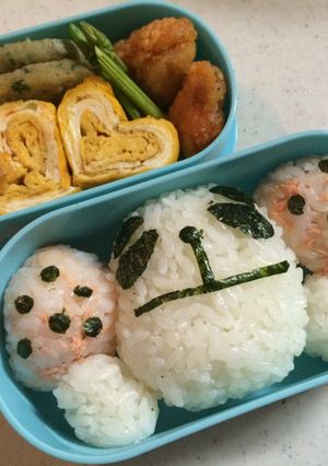 生茶パンダ キャラ弁-レシピのメイン写真