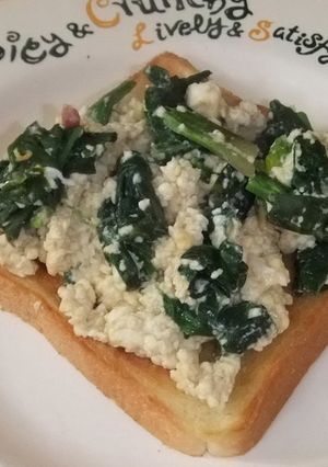 ほうれん草と豆腐のトースト-レシピのメイン写真