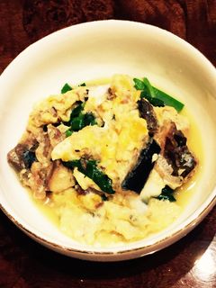 にらと鯖缶の卵とじ-レシピのメイン写真