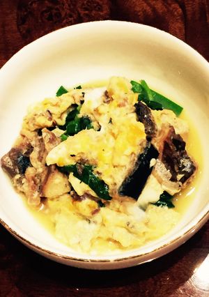 にらと鯖缶の卵とじ-レシピのメイン写真