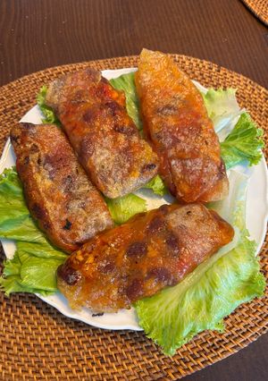 チリコンカーンのライスペーパー包み焼き-レシピのメイン写真