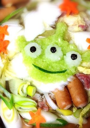 大根おろしアート☆リトルグリーンメン-レシピのメイン写真