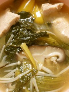 簡単♪鶏むね肉と小松菜 きのこの中華煮-レシピのメイン写真