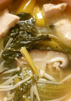 簡単♪鶏むね肉と小松菜 きのこの中華煮-レシピのメイン写真