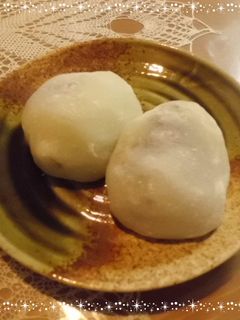 簡単☆あずき&抹茶プリン大福-レシピのメイン写真