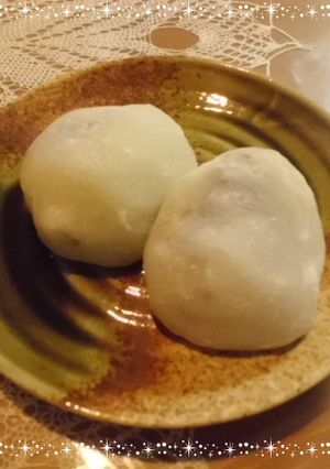 簡単☆あずき&抹茶プリン大福-レシピのメイン写真