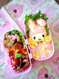 春♡マイメロディーのキャラ弁-レシピのメイン写真