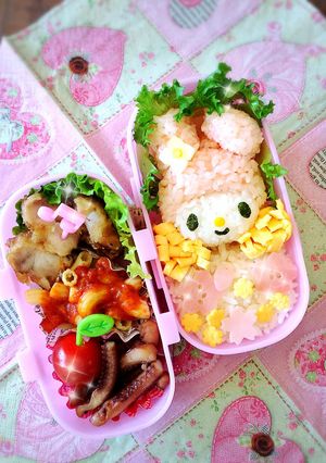 春♡マイメロディーのキャラ弁-レシピのメイン写真