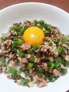 だし昆布でかさ増し*豚そぼろ-レシピのメイン写真