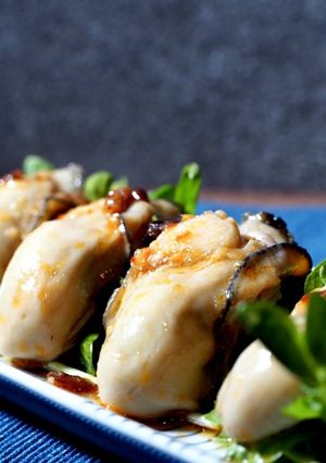 牡蠣のうまダレ中華和え 豆苗添え-レシピのメイン写真