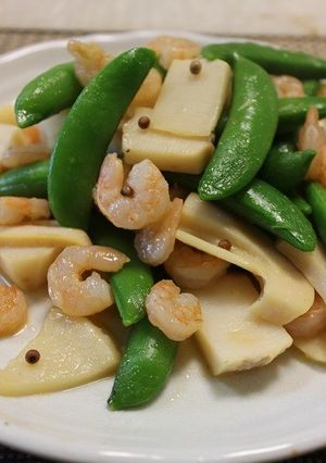 春野菜と海老のホワイトペパー焼き-レシピのメイン写真