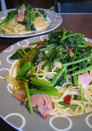 ほうれん草とベーコンのバター醤油パスタ-レシピのメイン写真