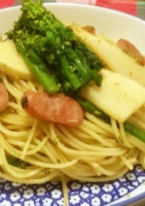 筍と菜の花の和風パスタ-レシピのメイン写真