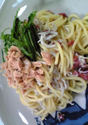絶品!!梅ジャコパスタ♡-レシピのメイン写真