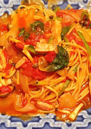 【ママランチ】モチモチ食感のトマトパスタ-レシピのメイン写真