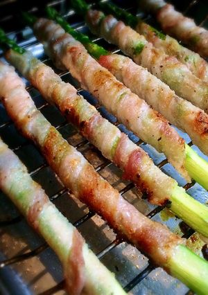 巻いて焼くだけ！アスパラ豚バラ巻き！-レシピのメイン写真
