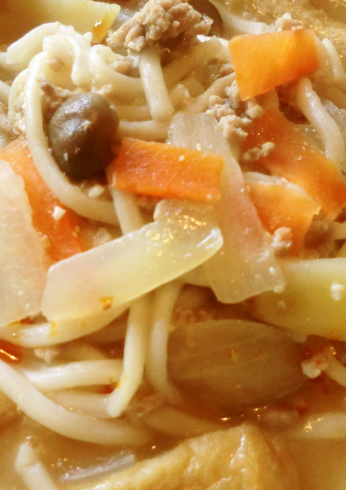 ☆お昼ごはん☆ソフト麺のコク旨みそ煮込み-レシピのメイン写真