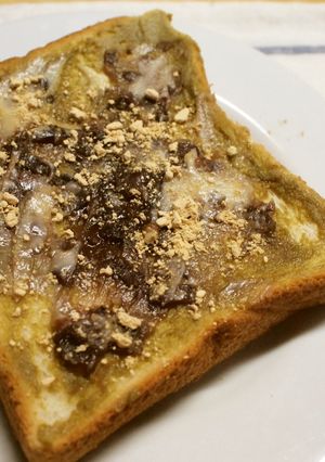 抹茶とあずきの和風トースト-レシピのメイン写真