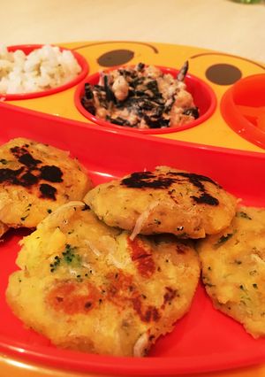 離乳食 後期 じゃこおやき-レシピのメイン写真