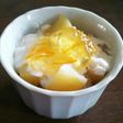 りんごとホットケーキのヨーグルトパフェ♡