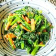 レンジで簡単!ほうれん草と人参の胡麻和え
