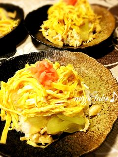 ふきのバラ寿司♪-レシピのメイン写真